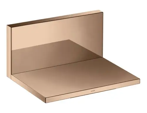 Wandmontierter Wasserauslauf in polierter rotgoldener Oberfläche, mit klaren Linien und minimalistischem Design, hergestellt von AXOR.